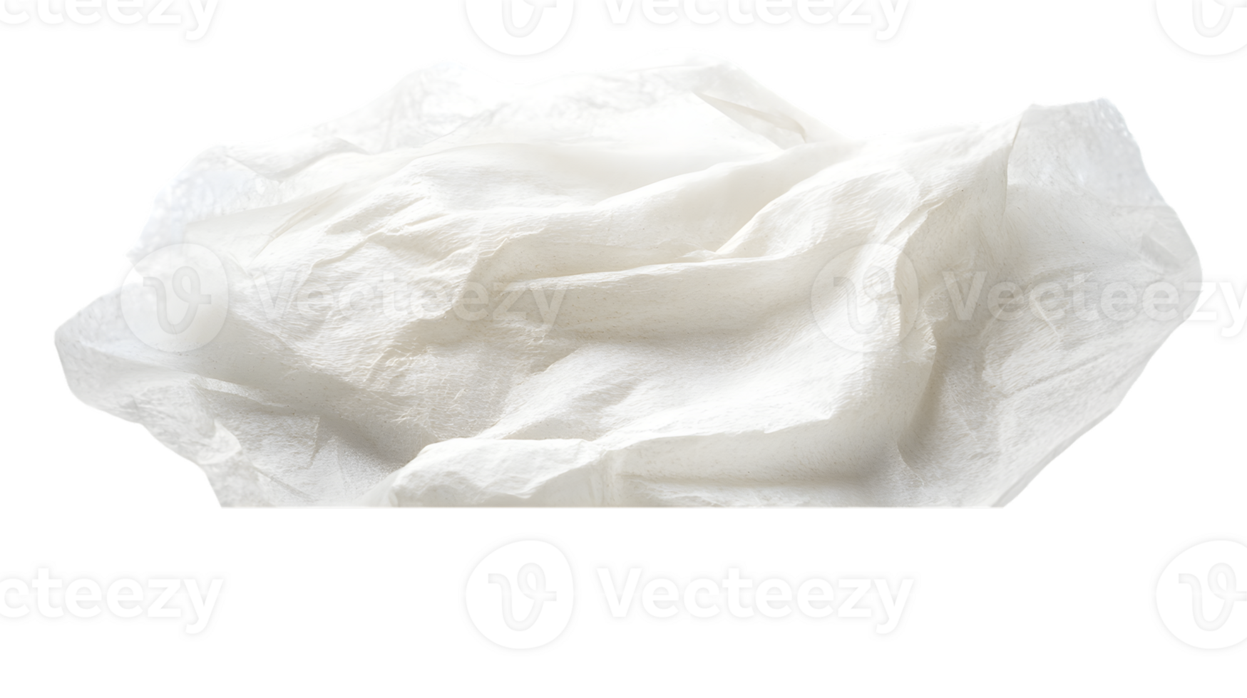 Crumpled White Facial Tissue png