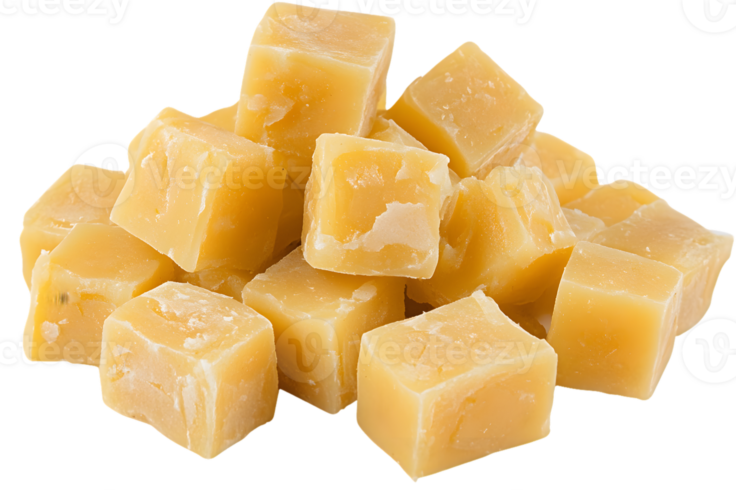 Pile of Cubic Beeswax Pieces png
