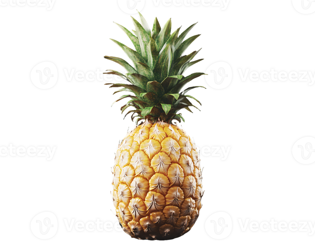 Whole Pineapple, Frontal View png