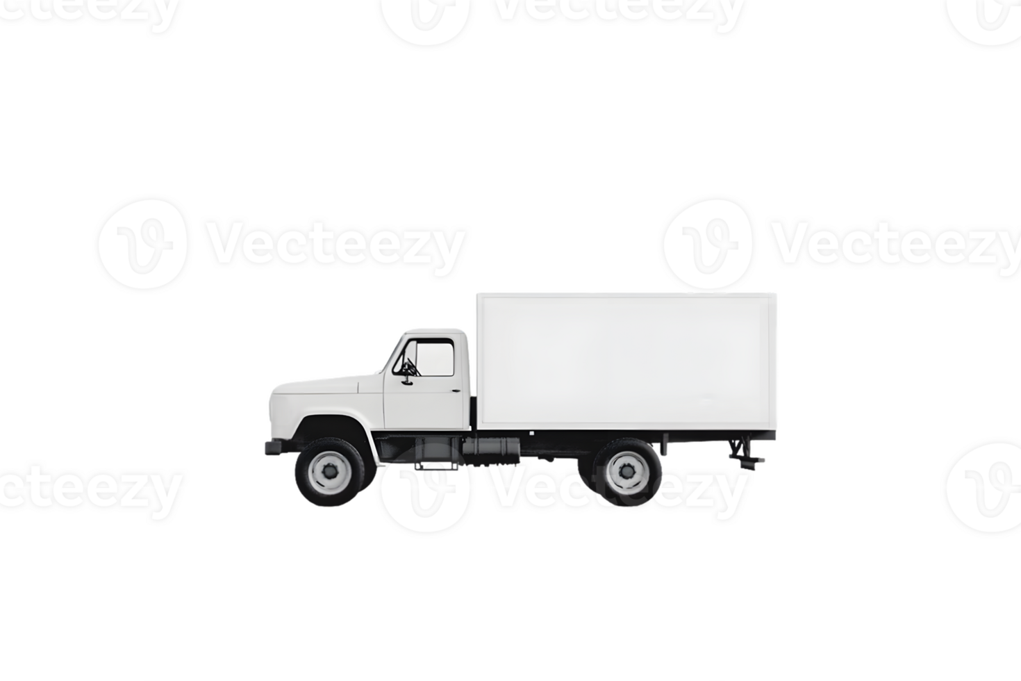 A White Box Truck Side Profile png
