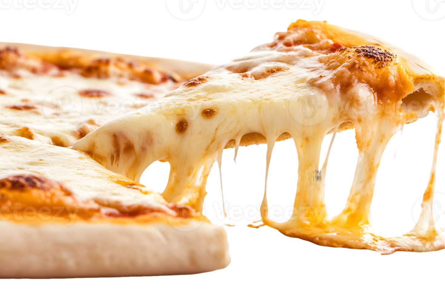 Cheese Pizza Slice with Melted Cheese png