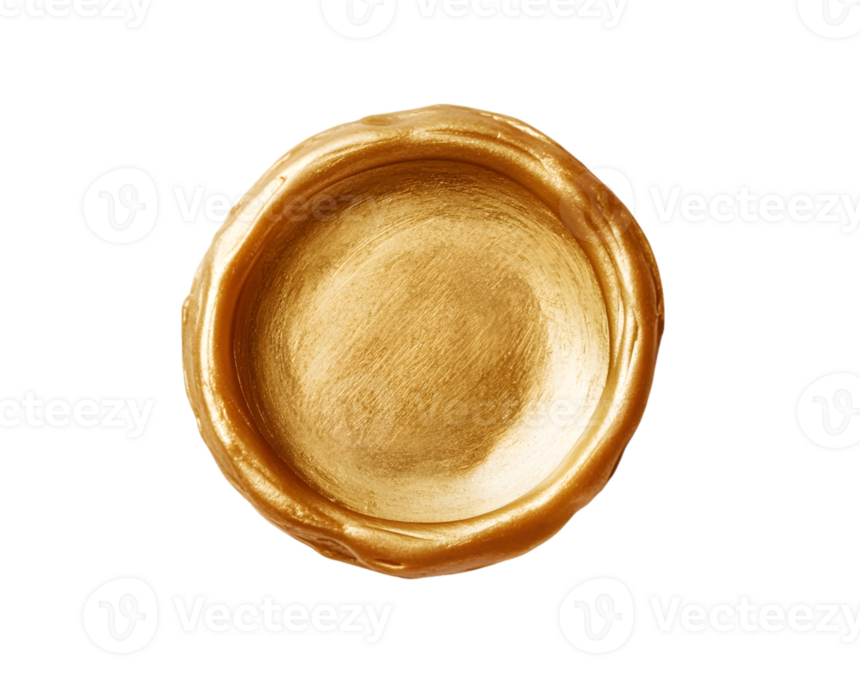 Gold Wax Seal Impression png