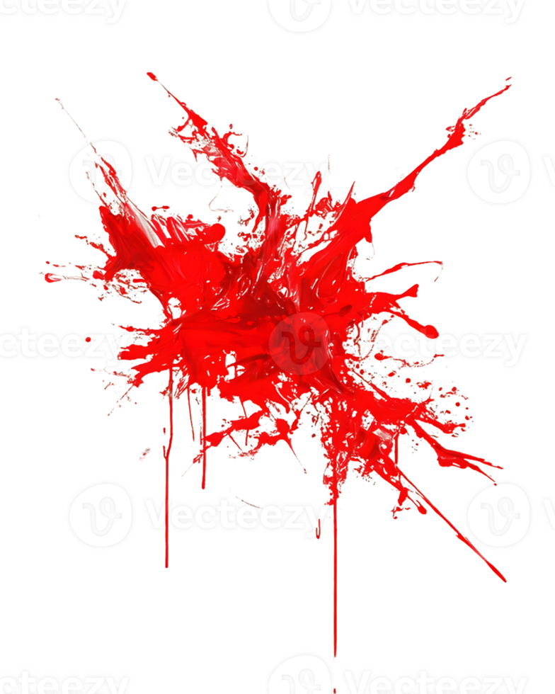 Red Paint Splatter png