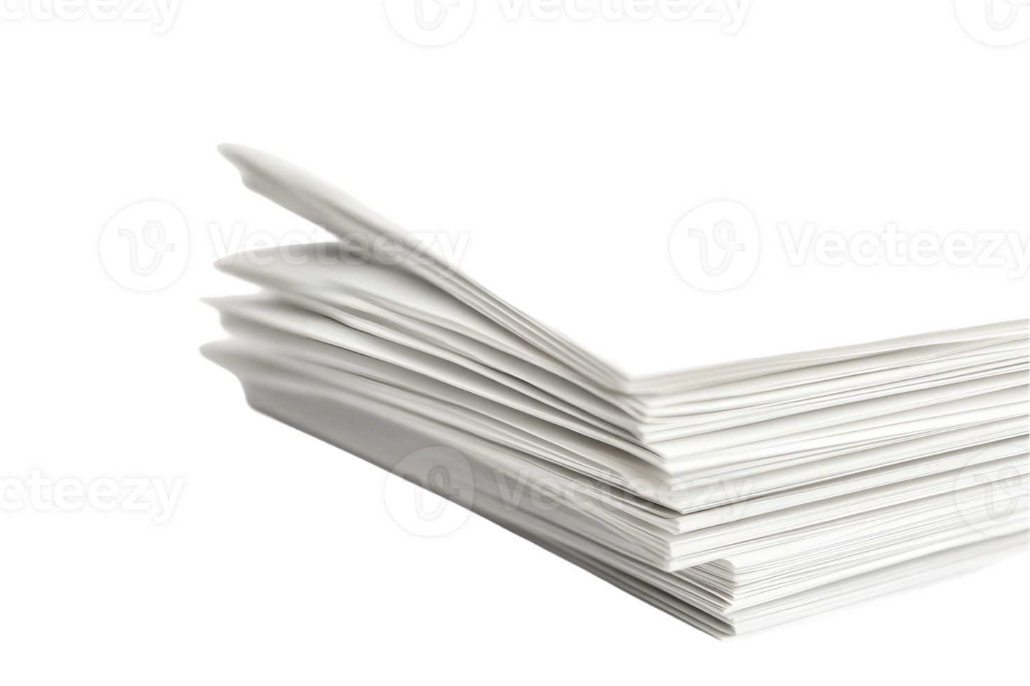 Stack of White Papers png