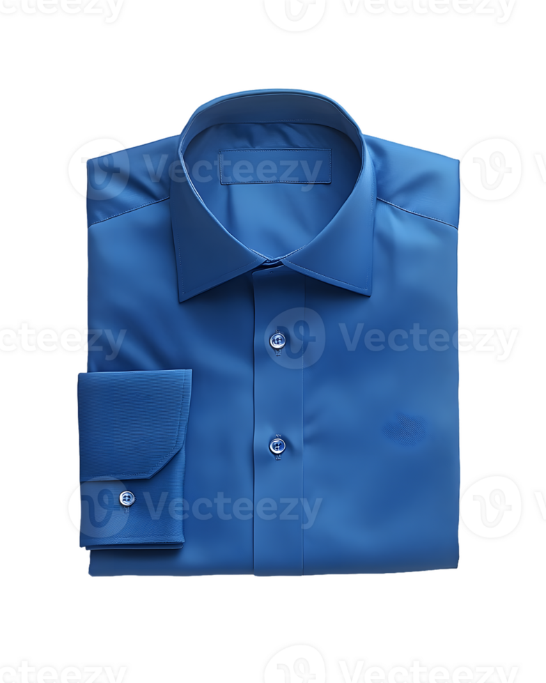 Folded Blue Men's Dress Shirt png