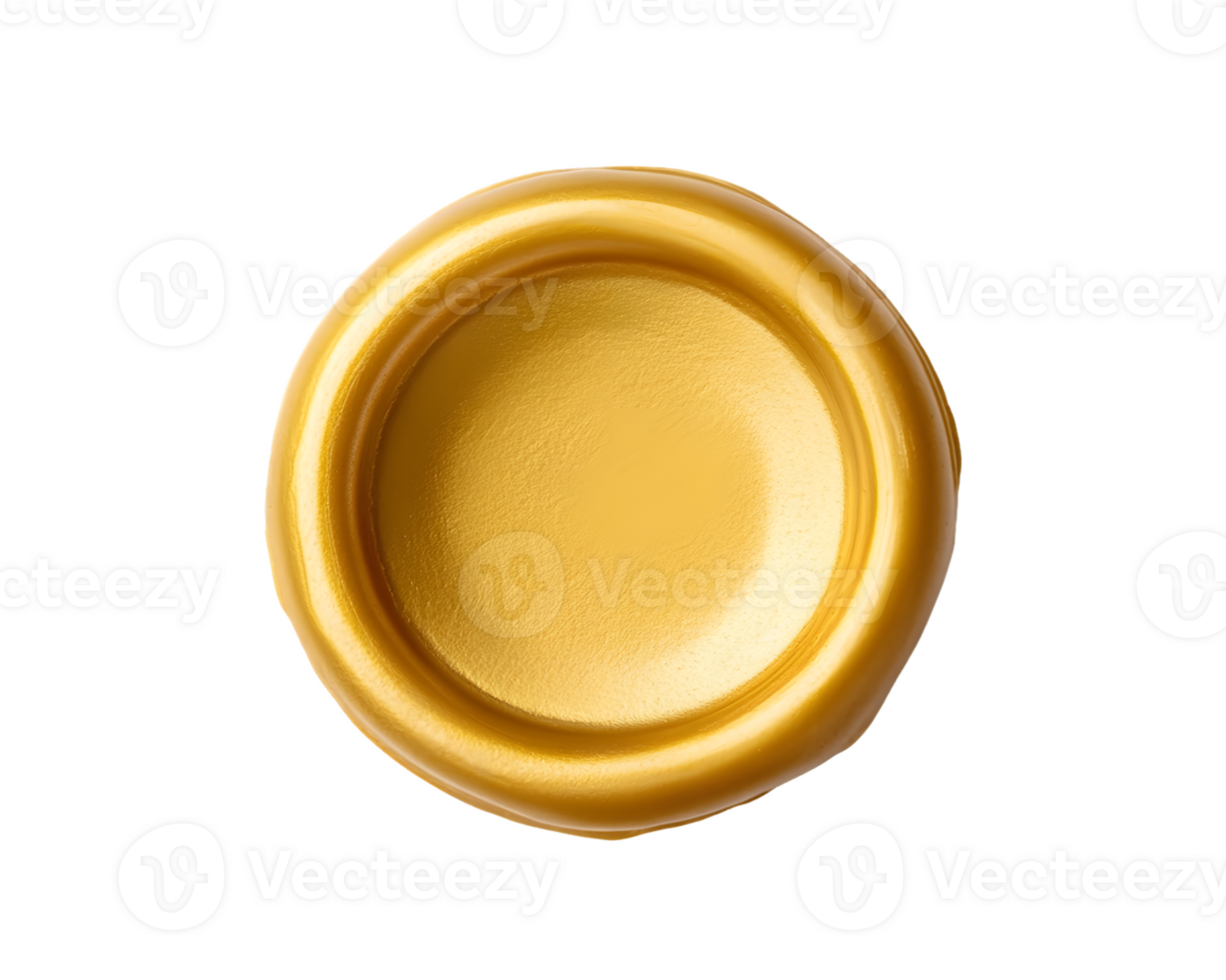 Gold Circular Object with Concentric Design png