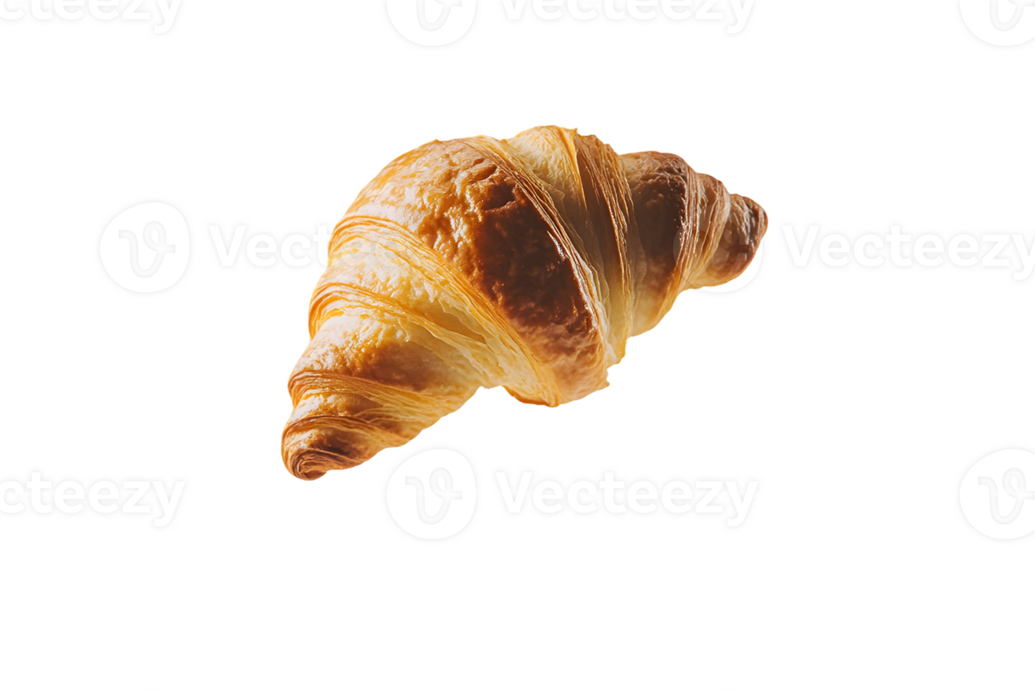 Single Baked Brown Croissant png