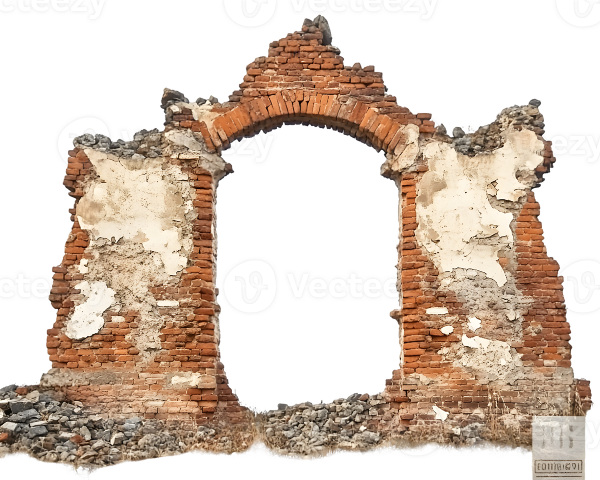 Image of a Ruined Brick Archway png