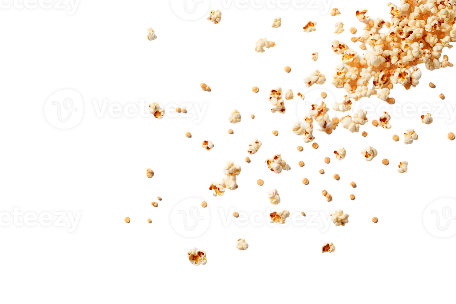 Scattered Popcorn Kernels png