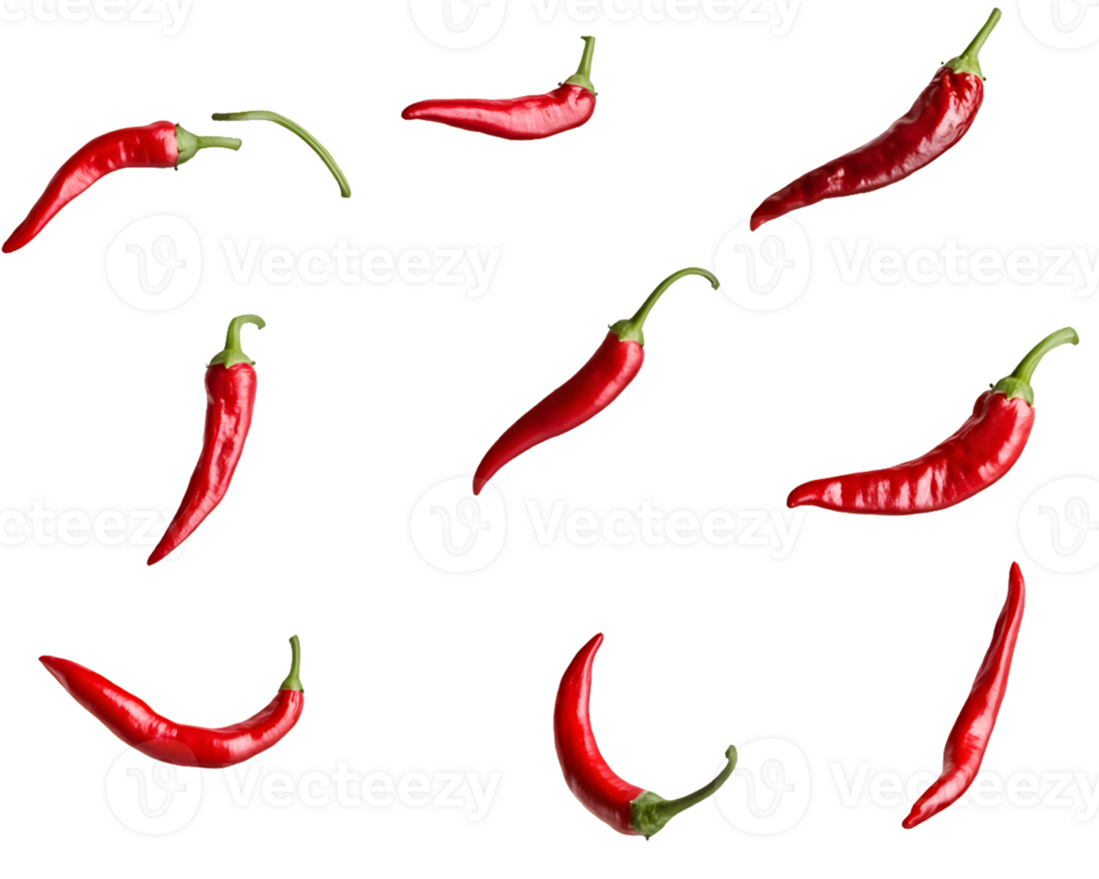 Ten Red Chili Peppers png