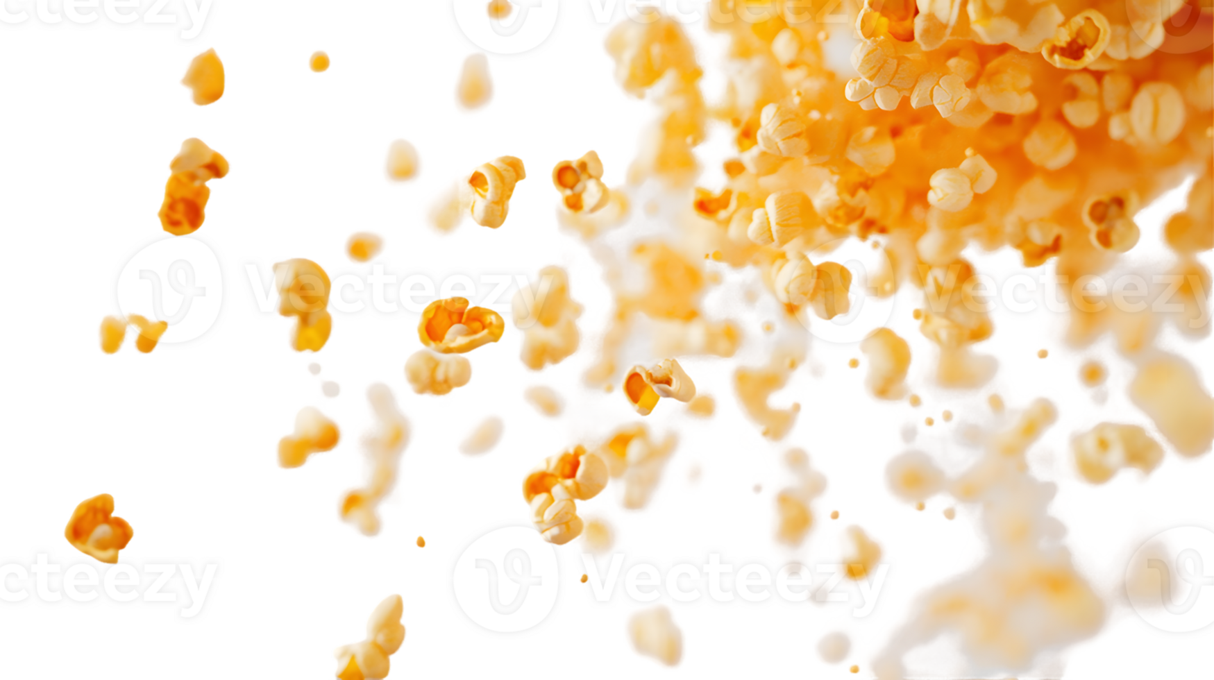 Butter-Flavored Popcorn and Melted Butter in Motion png