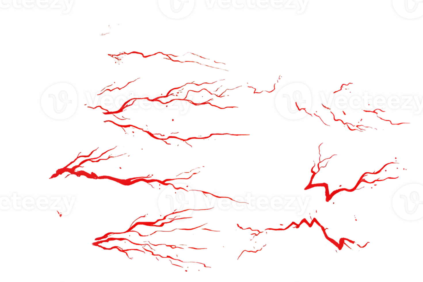 Abstract depiction of bright red lightning bolts illustrated showcasing dynamic energy and striking movement in a bold design. png