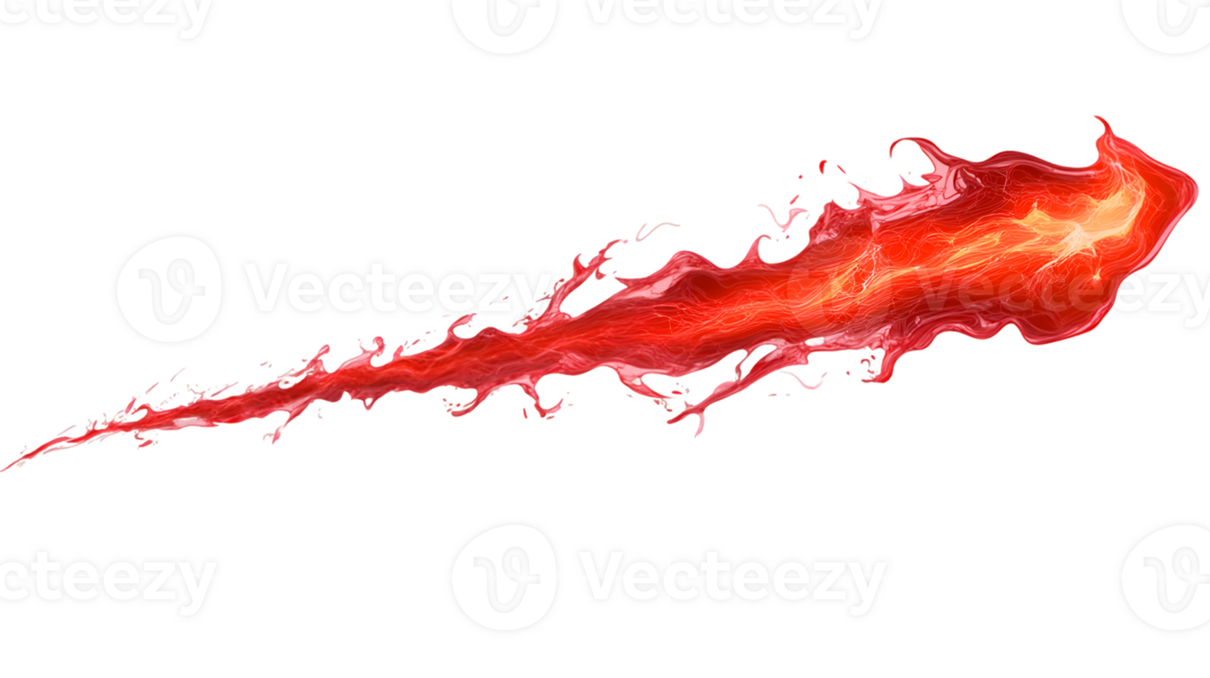 Dynamic representation of vibrant fiery energy in motion with vivid streaks of red flames illustrating an intense magical effect png