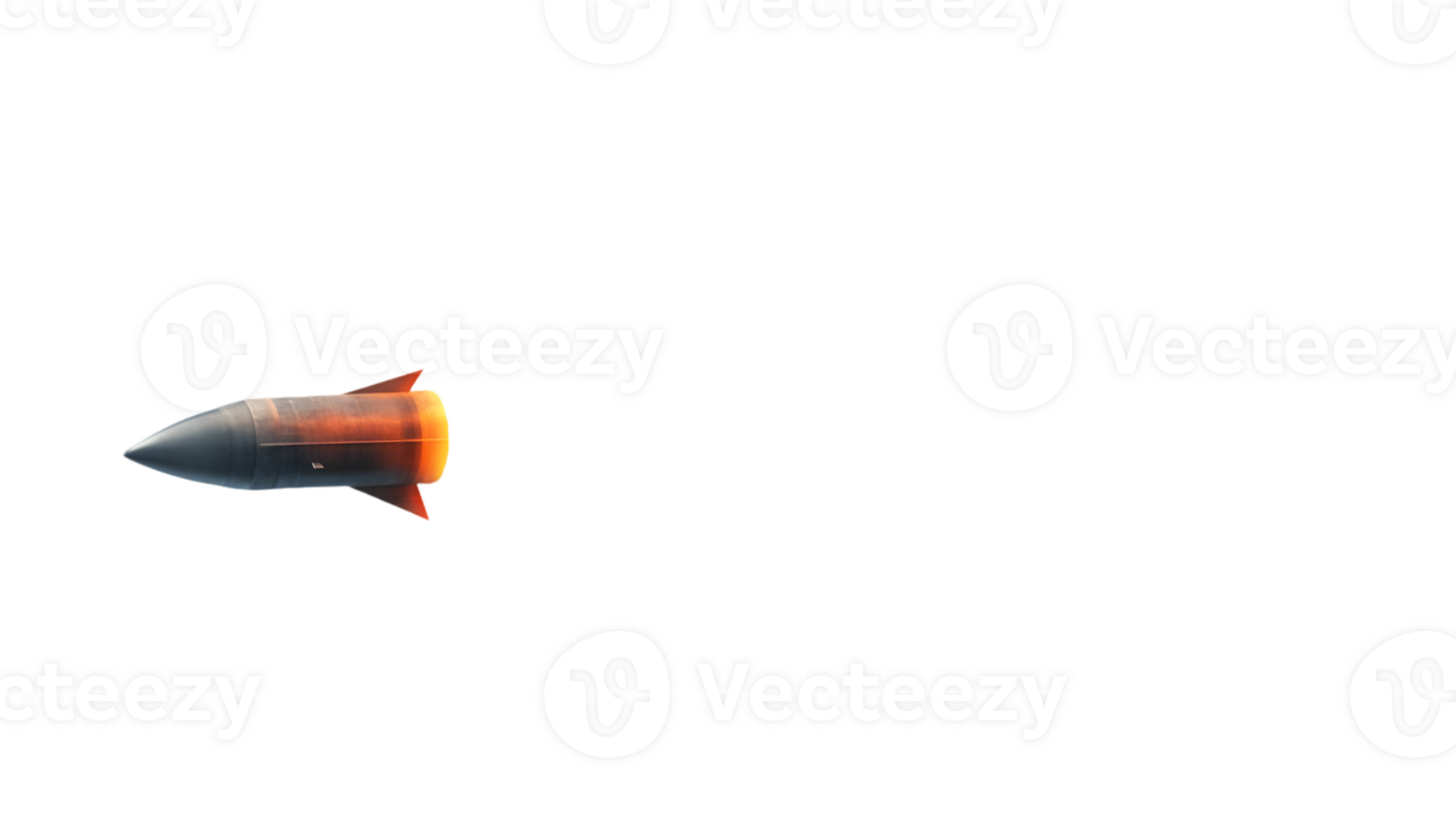 Sleek rocket in mid-launch with vibrant flames and smoke trailing behind symbolizing technological advancement and space exploration. png