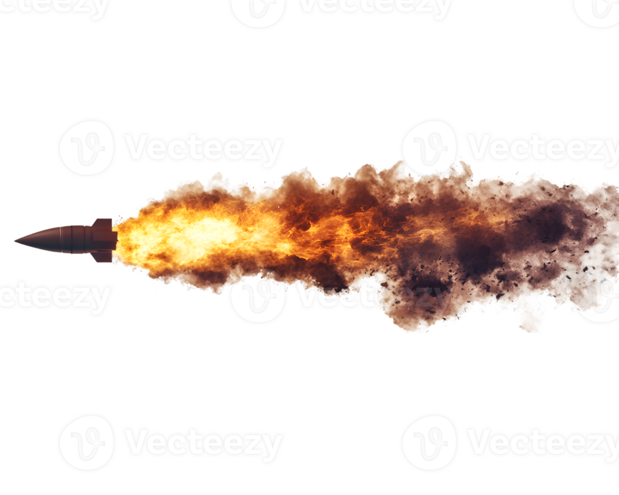 Powerful rocket igniting and ascending into the atmosphere with dramatic flames and smoke showcasing technological advancement and exploration png