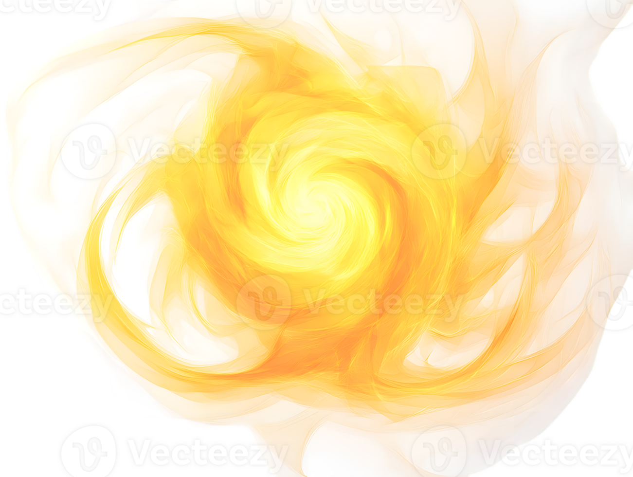 Dynamic swirl of vibrant golden hues merging with soft white tones creating an uplifting and energetic visual experience filled with warmth and creativity png