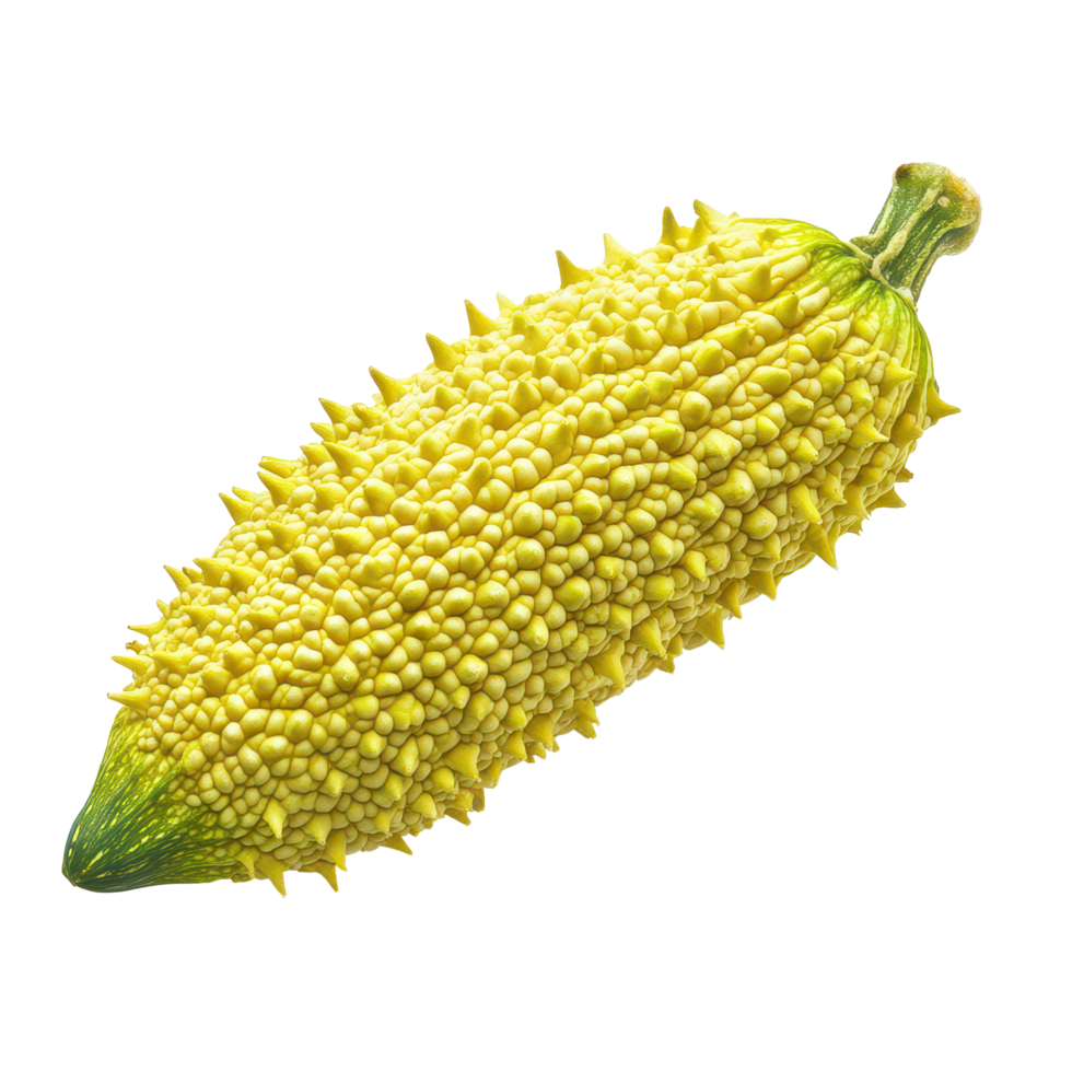 Freshly harvested baby jackfruit and spiny bitter gourd on transparent background for culinary use, Baby Jackfruit, Spiny Bitter Gourd, Sweet Grourd or Cochinchin Gourdisolated png