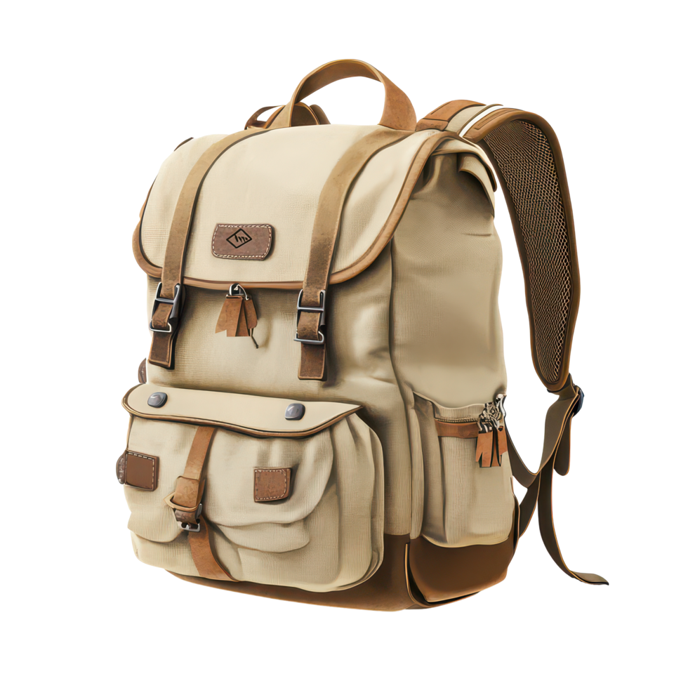 Durable camping backpack designed for outdoor adventures and weekend trips, perfect for hiking and travel gear needs, big camping backpack, file of isolated object with shadow png