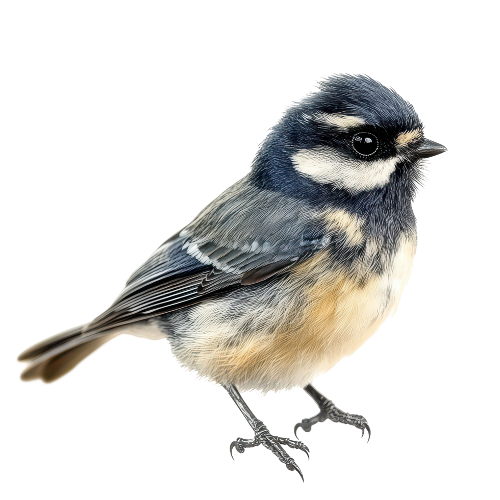 A vibrant bird perched elegantly against a transparent background showcasing its unique plumage and delicate features, Bird isolated on transparent background png
