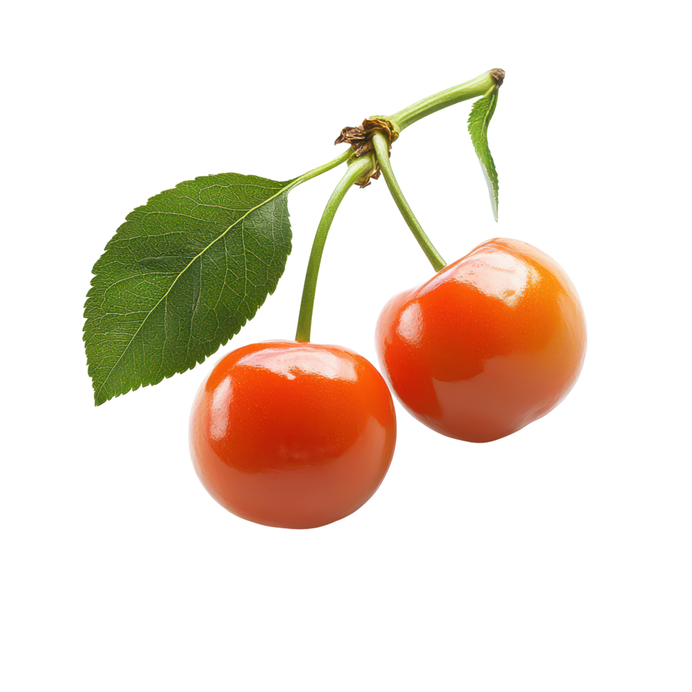 Fresh Barbados cherries with vibrant color on a clean transparent background showcasing their natural beauty, Barbados cherry isolated on transparent background png