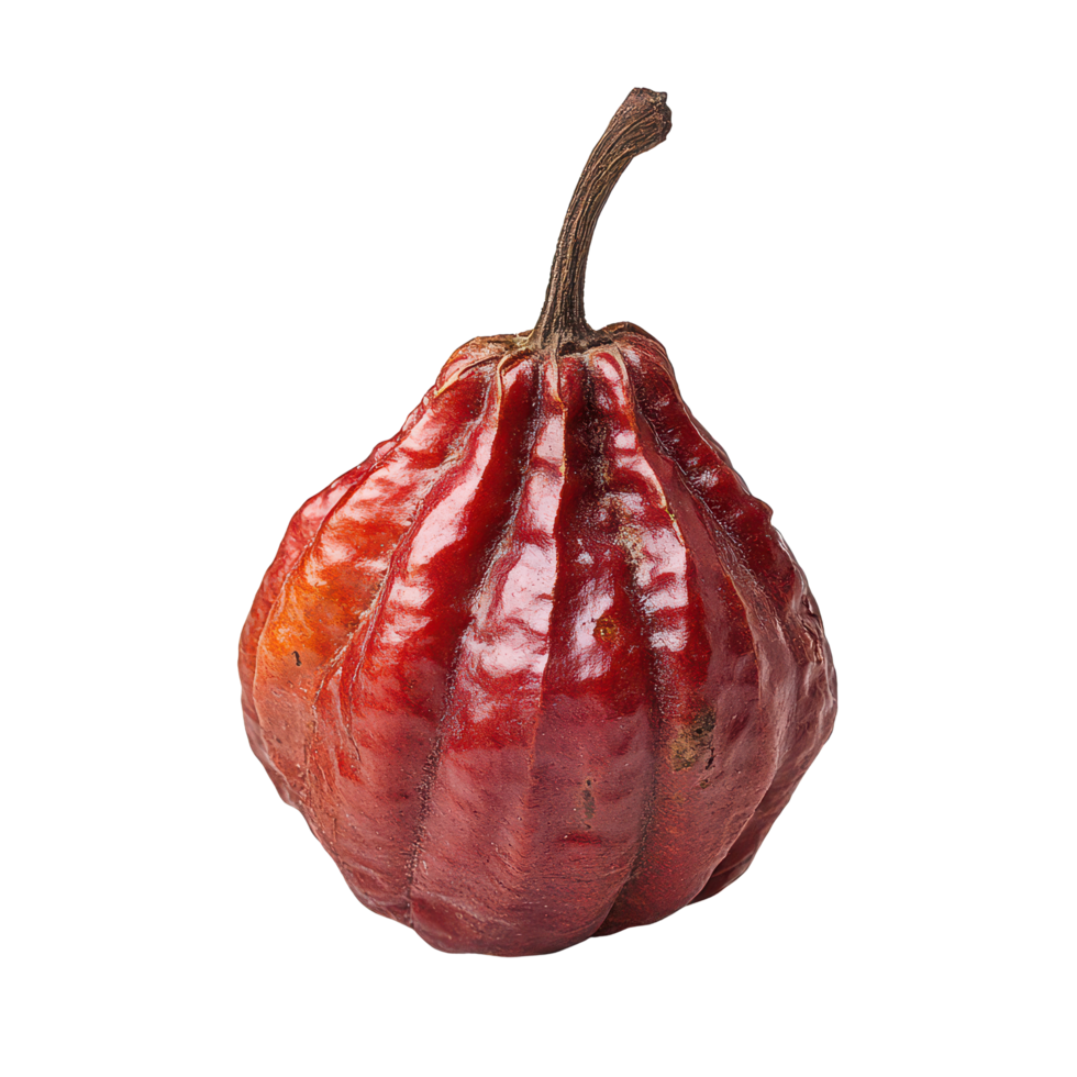 Balsam apple on a transparent background highlights its unique texture and vibrant color for culinary and botanical use, Balsam apple isolated on transparent background png