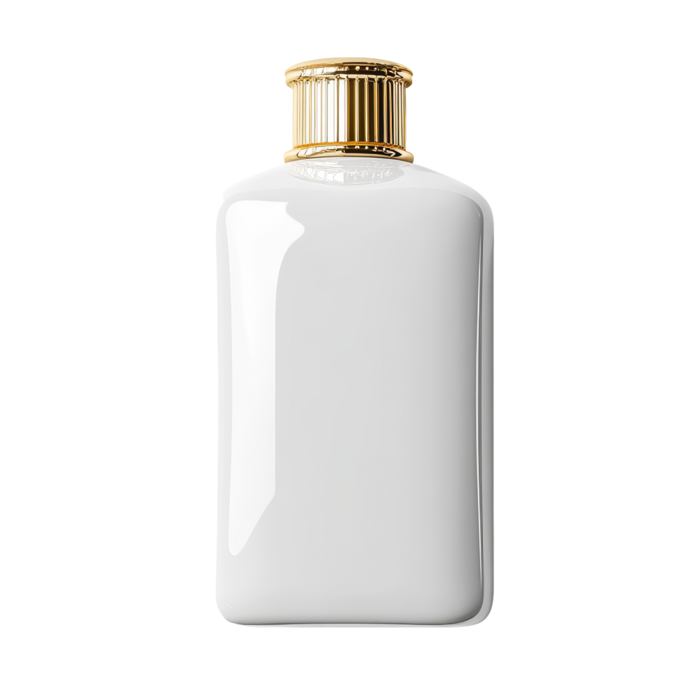 Luxury blank shampoo bottle elegantly displayed on a clean transparent background for spa and retail inspiration, Luxury blank shampoo bottle on a transparent background png