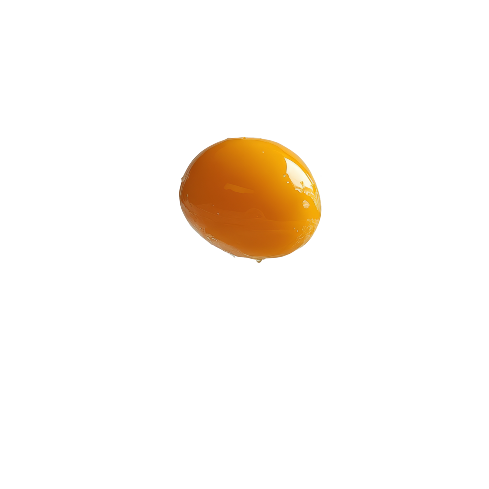Egg yolk and transparent splash down in a fresh kitchen setting captured with soft lighting, Egg yolk and transparent falling down png
