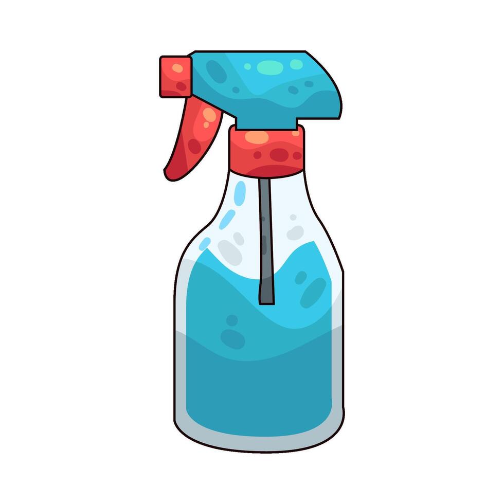 Spray bottle illustration vector