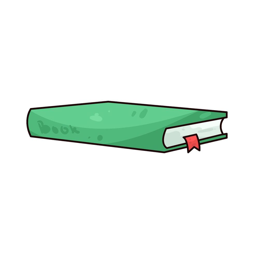 Illustration of green book vector