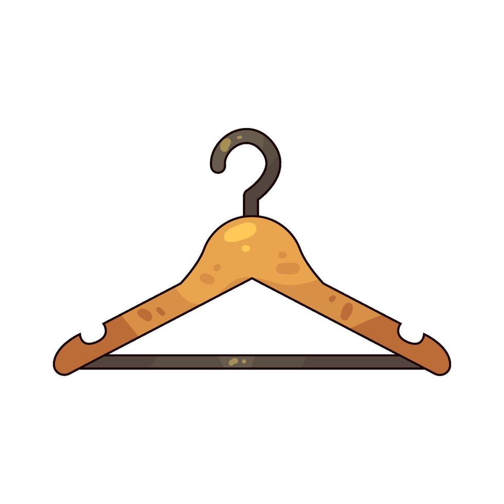 Illustration of cloth Hanger vector