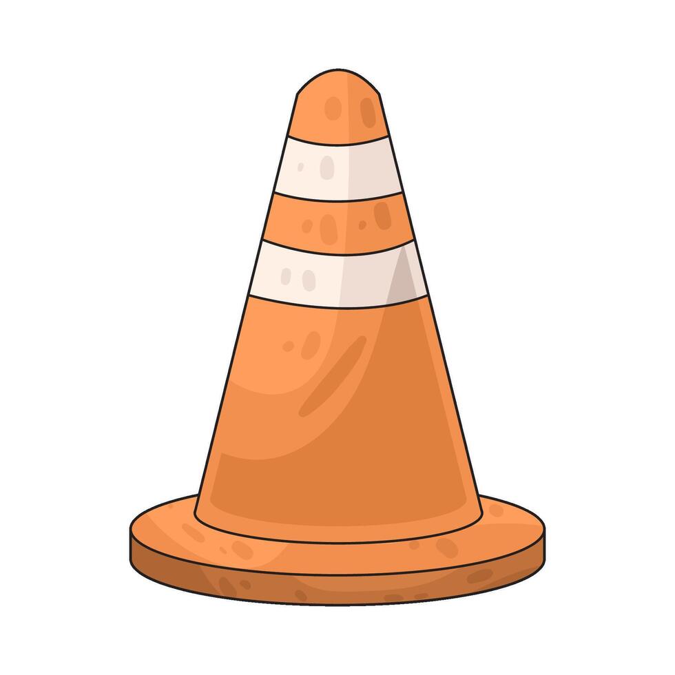 orange Traffic Cone vector