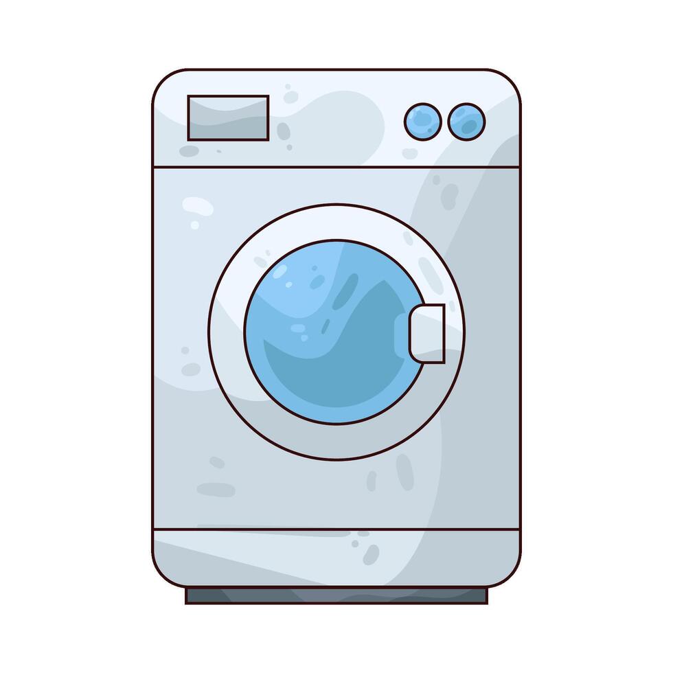 washing machine illustration vector