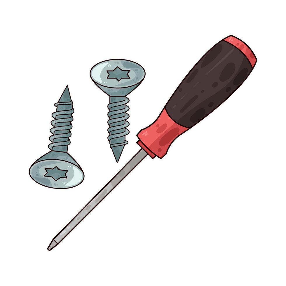 illustration of screwdrivers vector