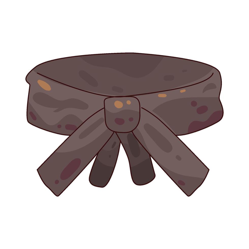 Illustration of Karate Belt vector