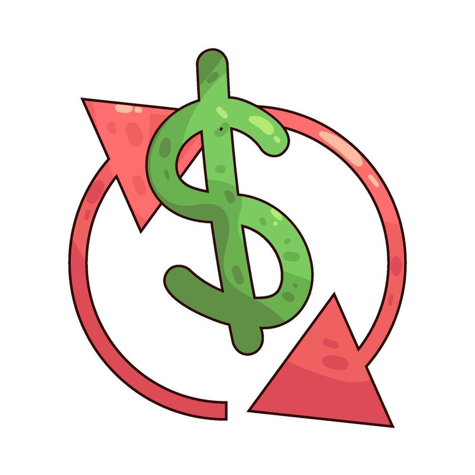 Illustration of Refunds vector