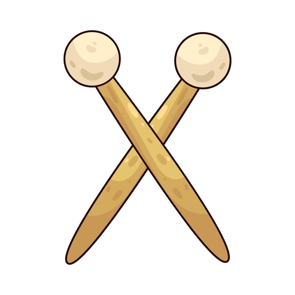 Illustration of Toy Drumsticks vector