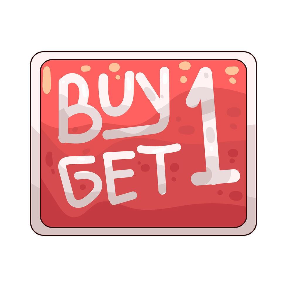 Illustration of Buy One Get One Free vector