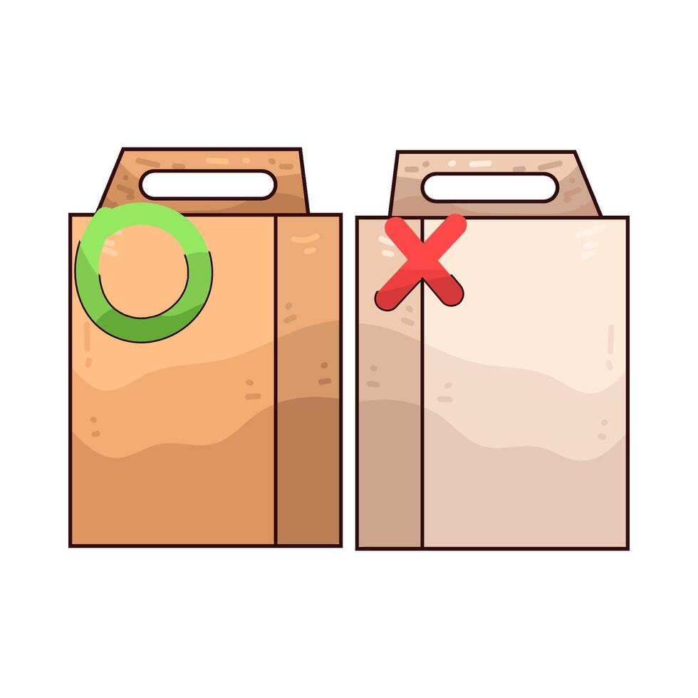 paper bag Illustration vector