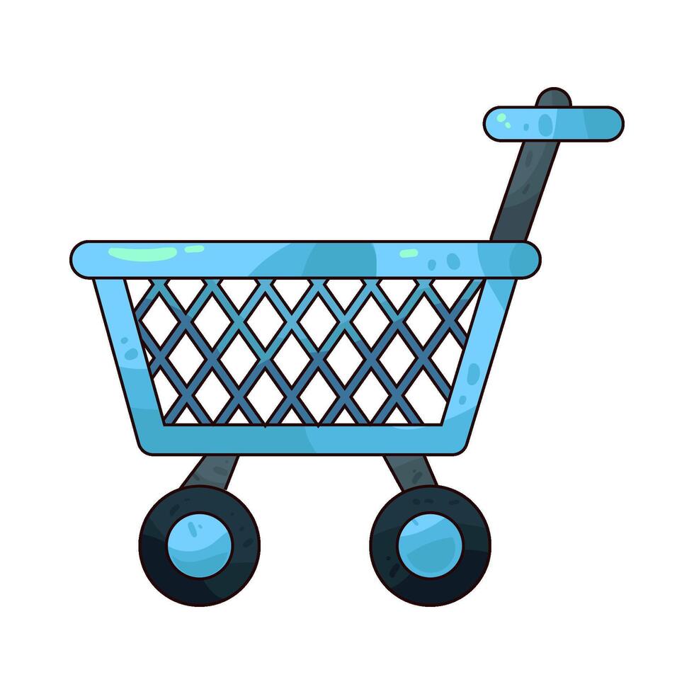 Illustration of Toy Shopping Cart vector