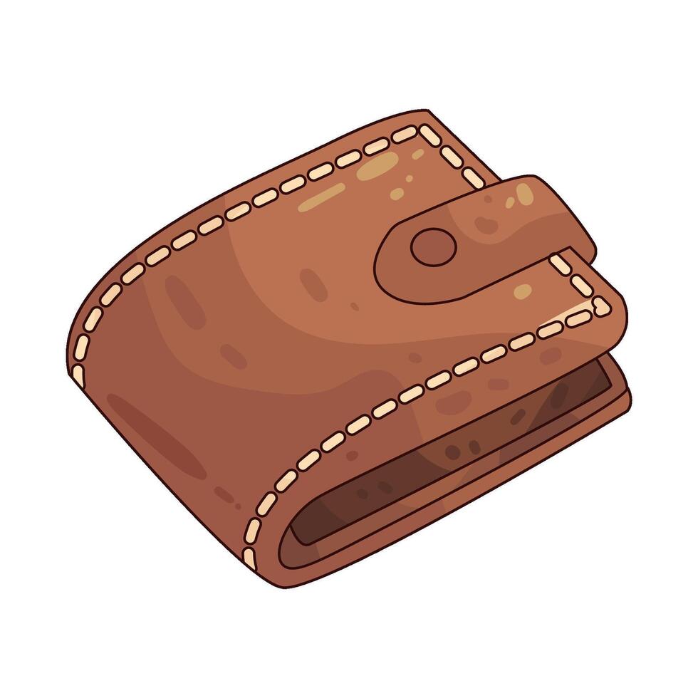 Illustration of brown Wallet vector