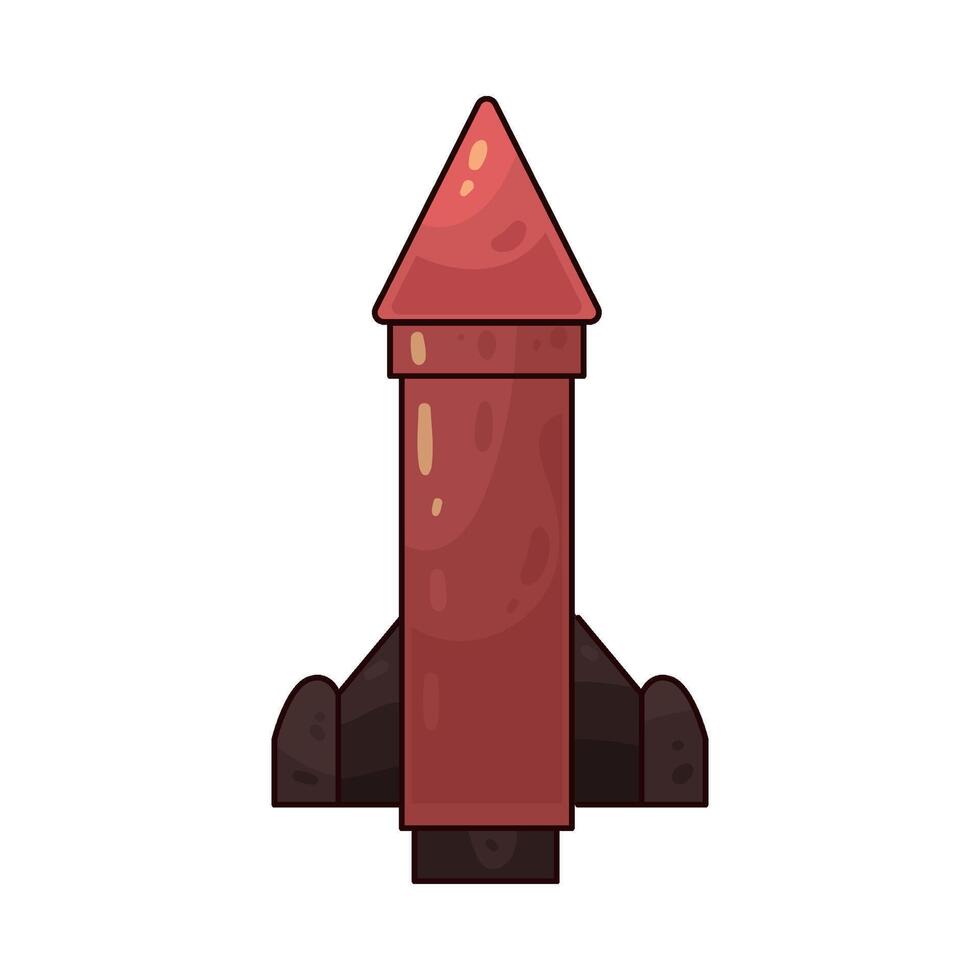 Illustration of Toy Rocket vector
