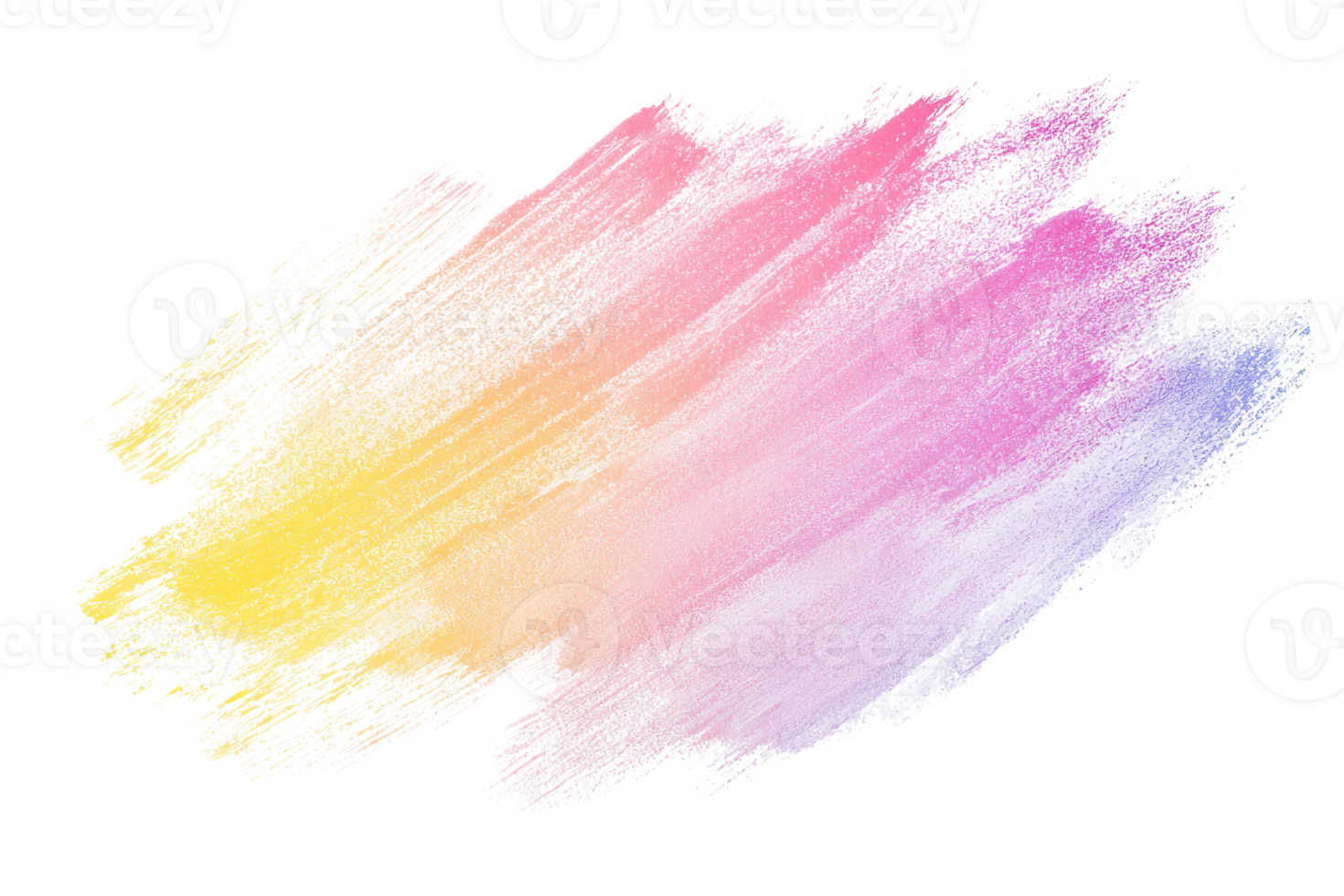 A colorful brushstroke blending shades of pink, yellow, and white, creating a soft, artistic effect. png