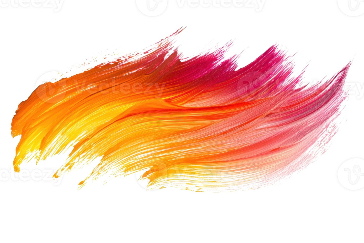 Bright, swirling brush strokes of orange, pink, and yellow blend together, creating a vibrant, dynamic visual effect. png