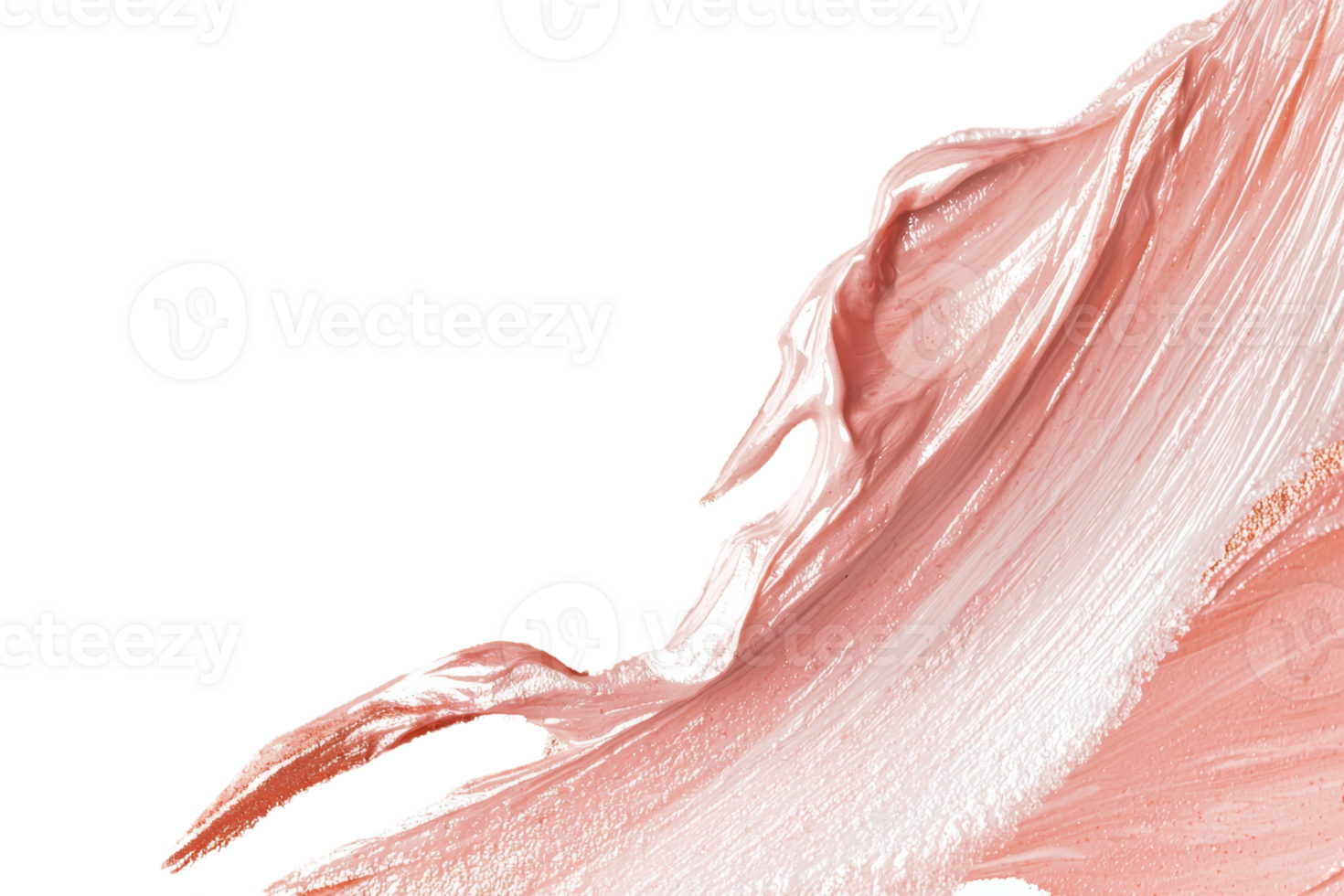 A close-up of smooth, pink paint flowing against a dark background, highlighting textures and curves. png