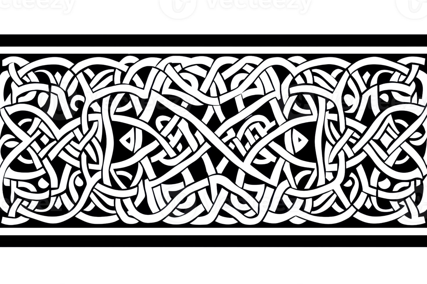 A complex pattern of interwoven lines creating an intricate design. png