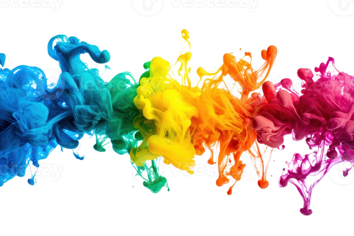 A vibrant swirl of colorful paint creating an artistic and dynamic visual effect. png