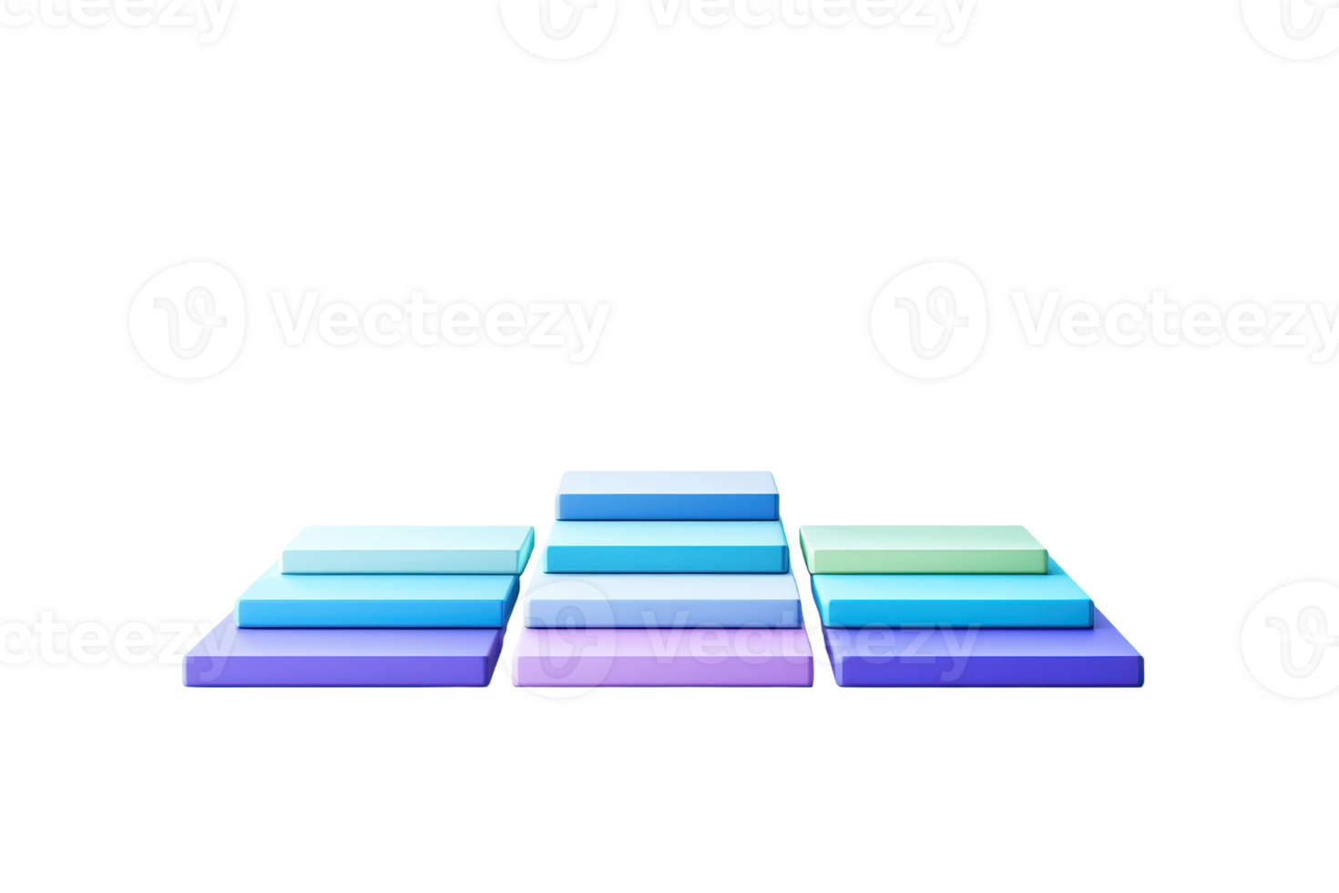 A series of colorful, stacked rectangles arranged in a visually appealing pattern. png