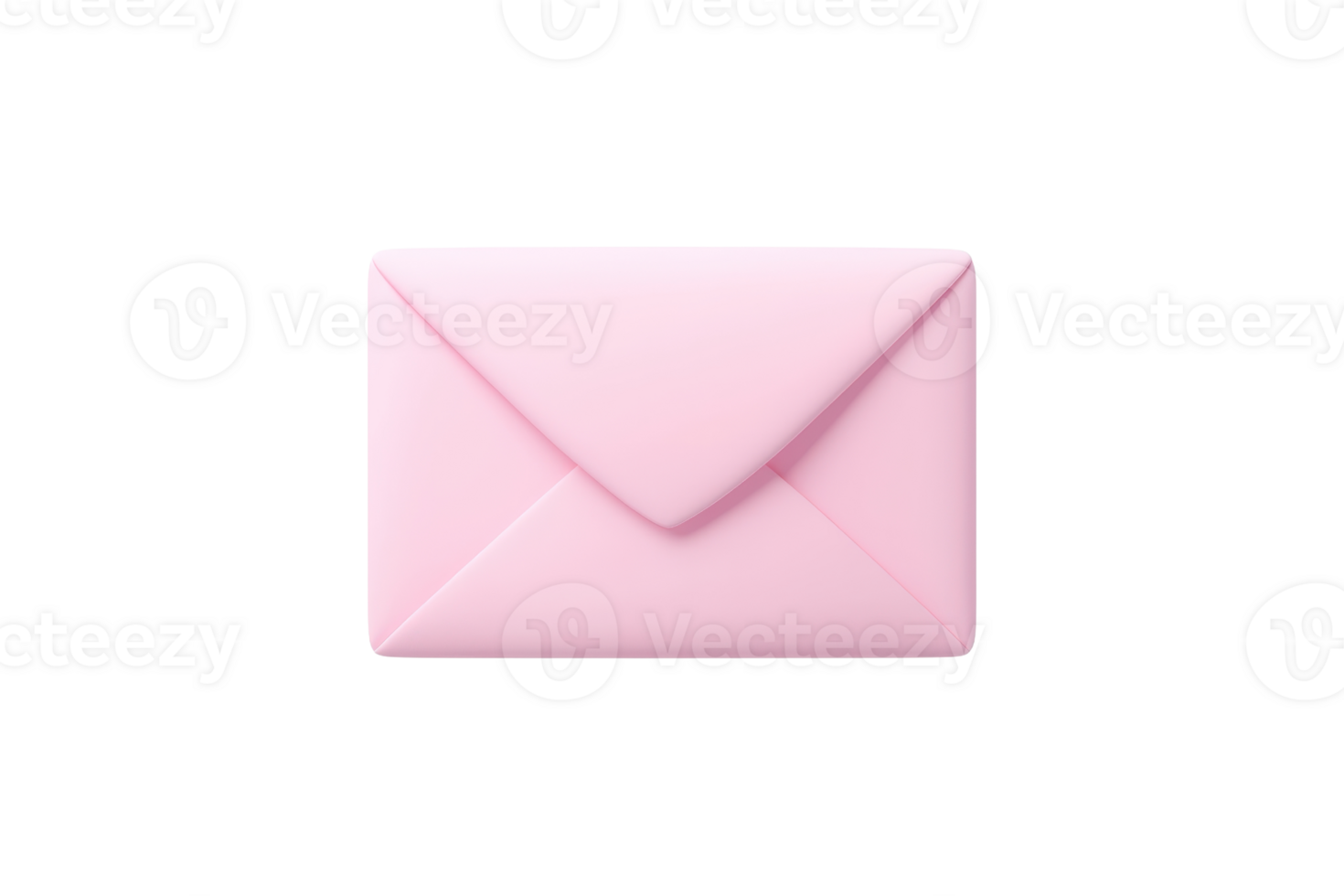 A pink envelope with a pointed flap, designed for sending letters or cards. png