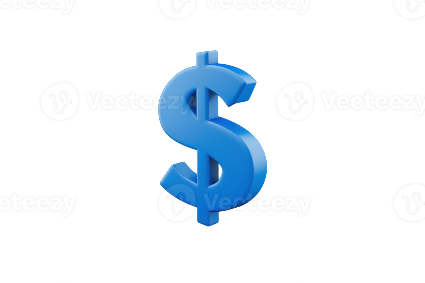 A blue dollar sign symbol representing currency and value. png