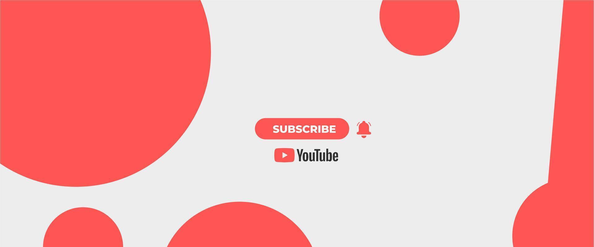 YouTube Banner Design vector